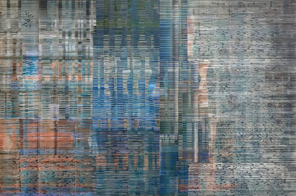 acrylic & paint markers on wood panel © Visakh Menon