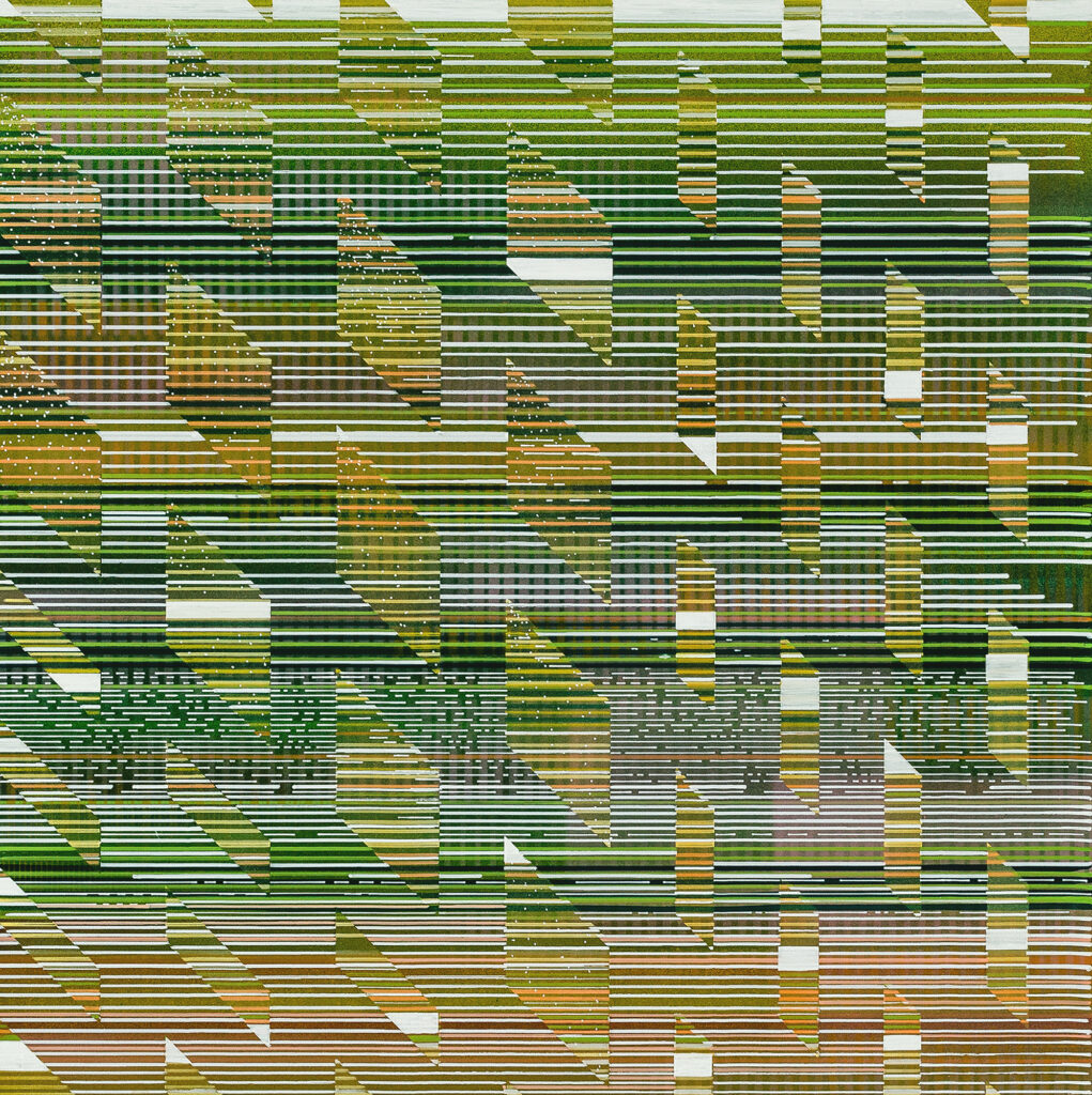 acrylic & inks on wood panel © Visakh Menon