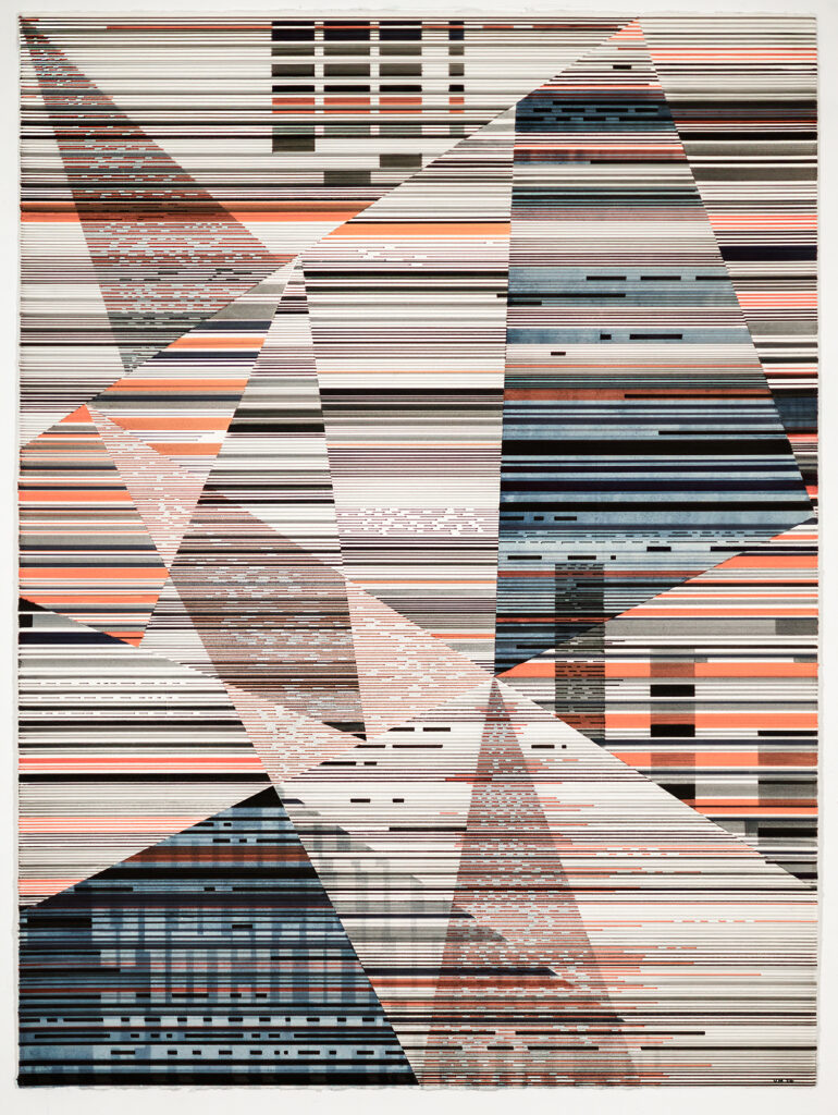 acrylic & paint markers on wood panel © Visakh Menon