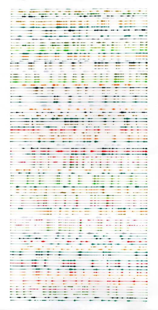 ink on single xuan rice paper. © Visakh Menon