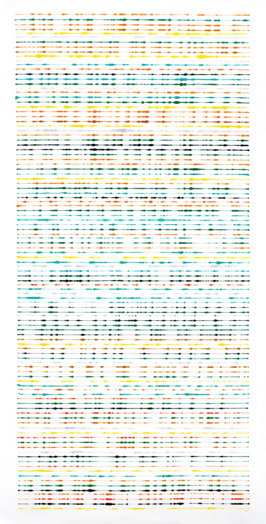 ink on single xuan rice paper. © Visakh Menon