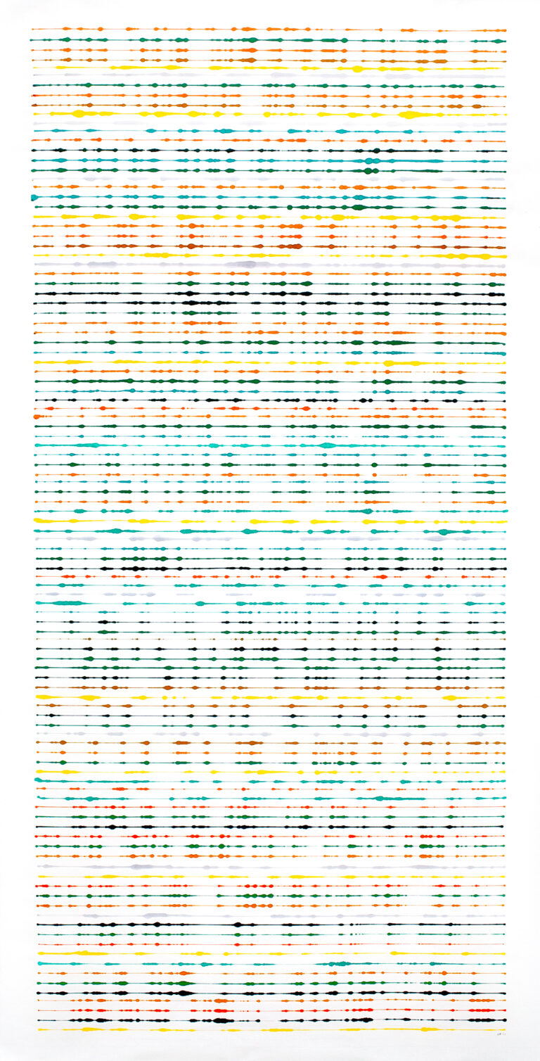 ink on single xuan rice paper. © Visakh Menon