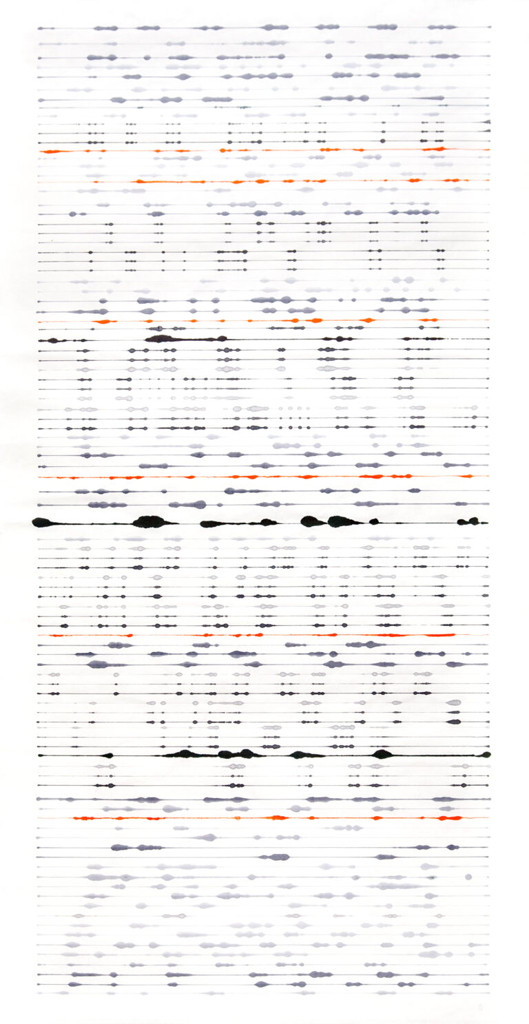 ink on single xuan rice paper © Visakh Menon