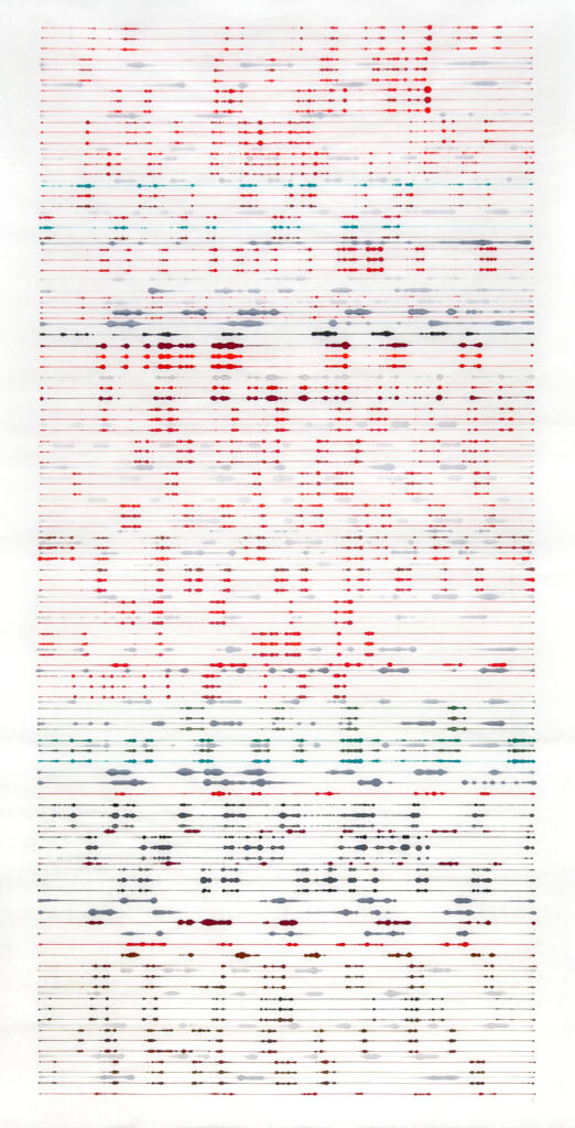 ink on single xuan rice paper © Visakh Menon