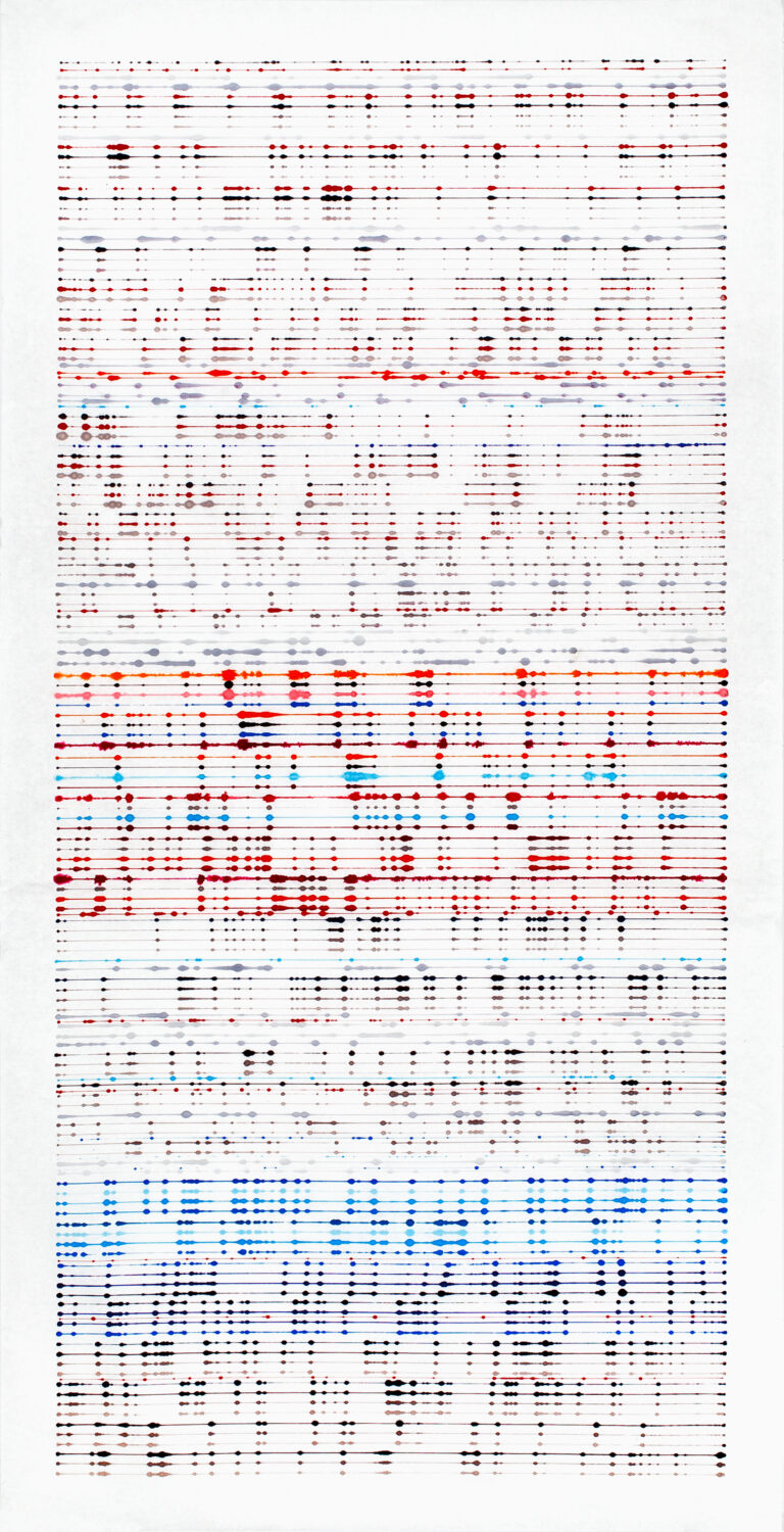ink on single xuan rice paper © Visakh Menon