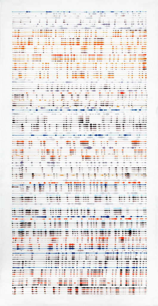 ink on single xuan rice paper © Visakh Menon