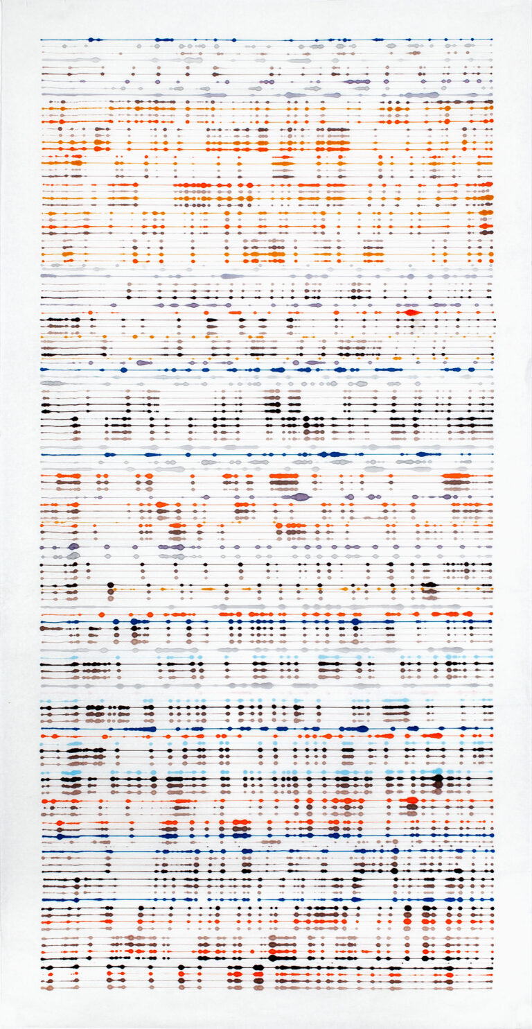 ink on single xuan rice paper © Visakh Menon