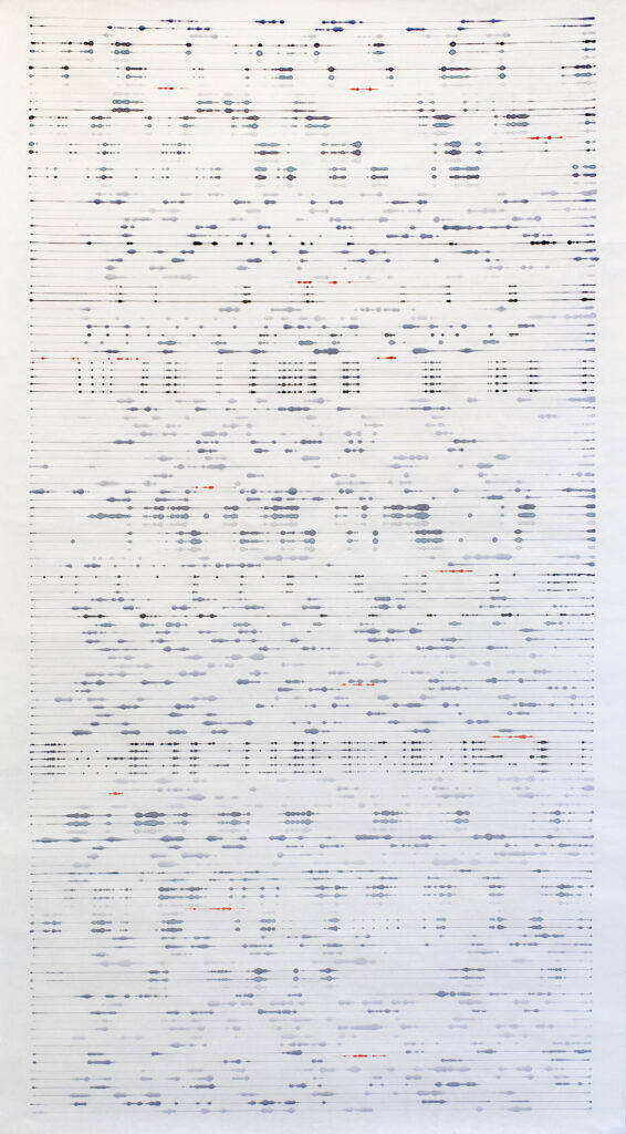 ink on single xuan rice paper © Visakh Menon