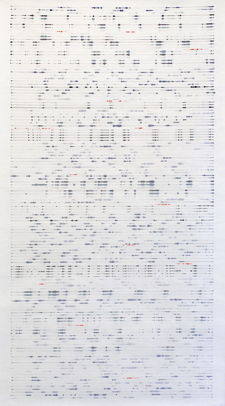 ink on single xuan rice paper © Visakh Menon