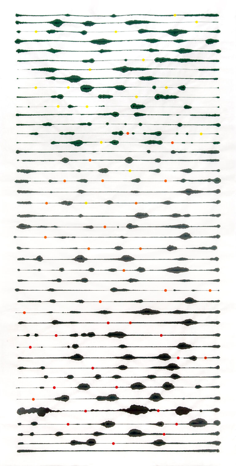 Ink on single xuan rice paper © Visakh Menon