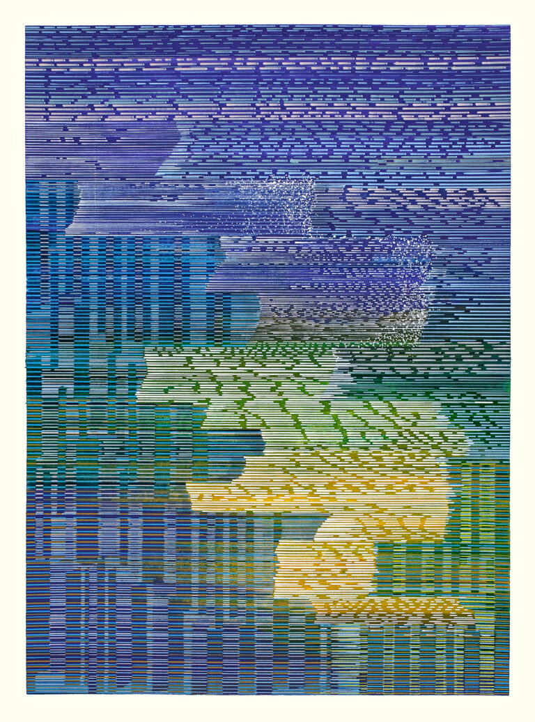 Archival India Ink on watercolor paper. 24 X 18 inches. 2019