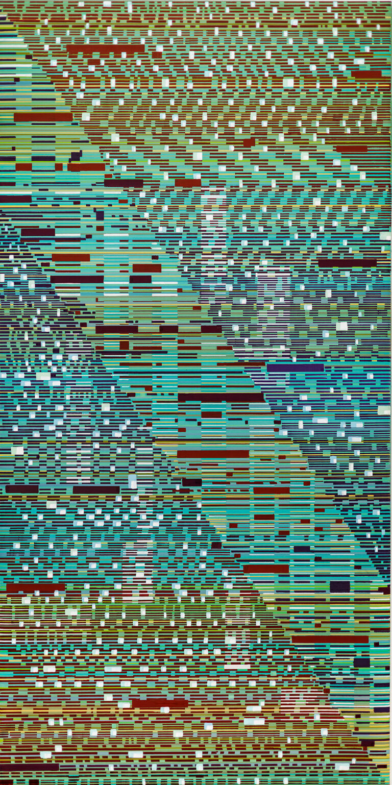 acrylic on canvas. 48 X 24. 2025 © Visakh Menon