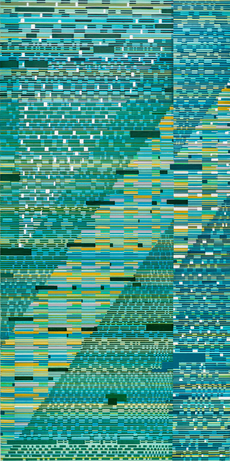 acrylic on canvas. 48 X 24. 2025 © Visakh Menon