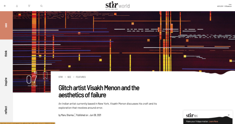 Glitch artist Visakh Menon and the aesthetics of failure